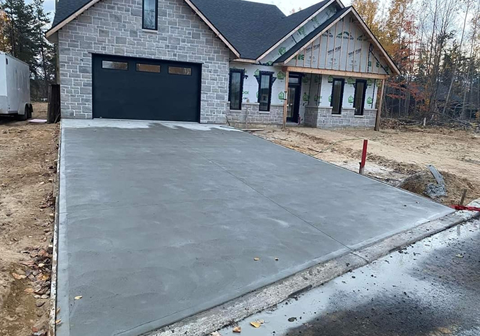 entrée de cour en béton trois-rivières